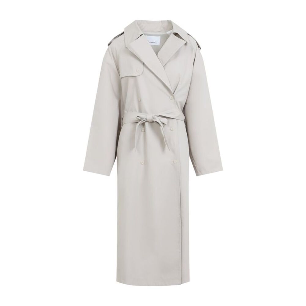 The Frankie Shop Riva Cotton Trench Coat Women